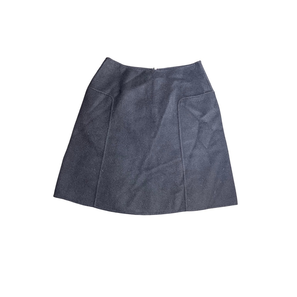 Alexandra Bartlett Women's Wool Blend A-Line Skirt‎ Size 4 Dark Gray